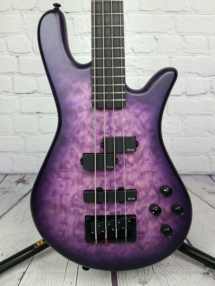 Spector NS Pulse II 4 String Bass Ultra Violet Quilt Maple