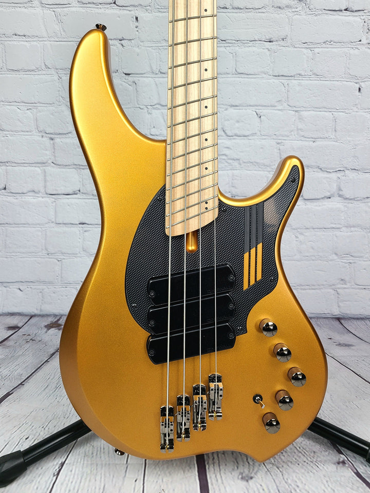 Dingwall NG3 4 String Nolly Bass Guitar Matte Gold Metallic Maple