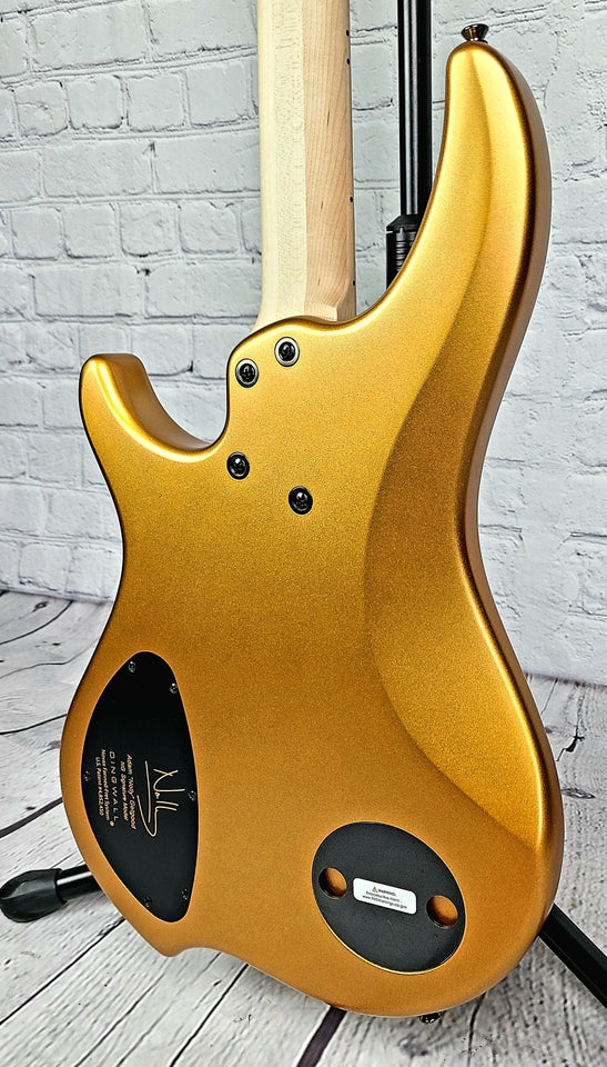 Dingwall NG3 4 String Nolly Bass Guitar Matte Gold Metallic Maple