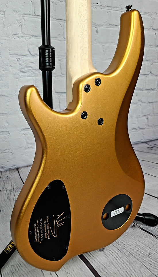 Dingwall NG3 4 String Nolly Bass Guitar Matte Gold Metallic Maple