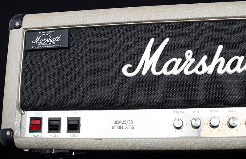 1986 Marshall 2555 JCM 25/50 Silver Jubilee Head And Cabinet Electric Guitar
