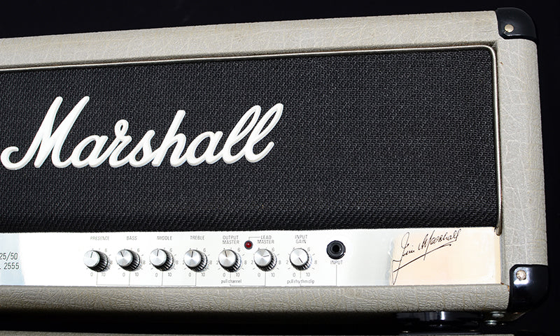 1986 Marshall 2555 JCM 25/50 Silver Jubilee Head And Cabinet Electric Guitar