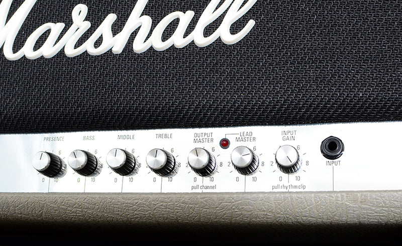 1986 Marshall 2555 JCM 25/50 Silver Jubilee Head And Cabinet Electric Guitar