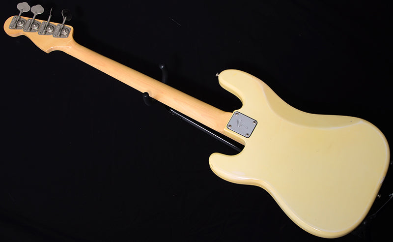 1976 Fender Precision Bass Fretless Olympic White Electric Guitar