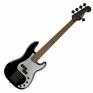 Squier Contemporary Active Precision Bass PH V, Laurel Fingerboard, Silver Anodized Pickguard, Black