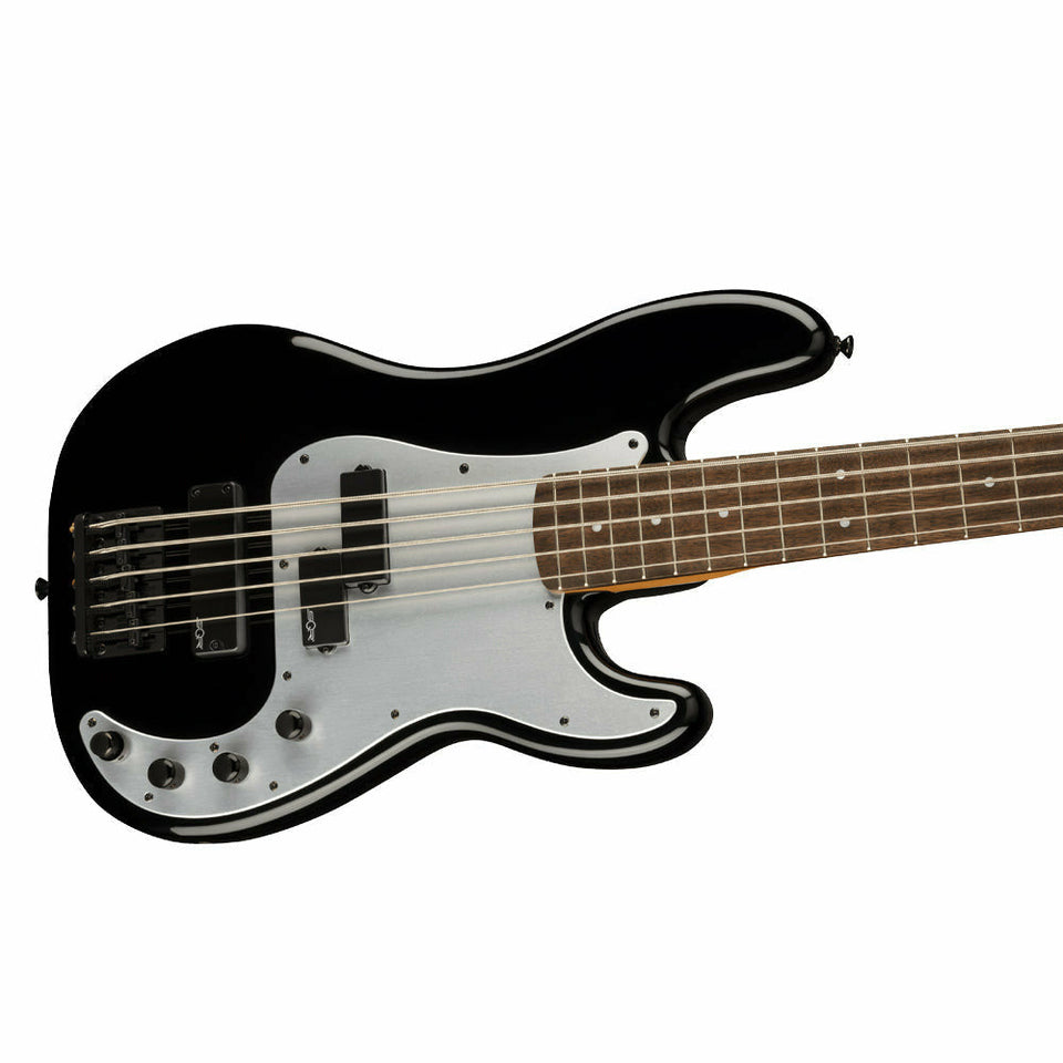 Squier Contemporary Active Precision Bass PH V, Laurel Fingerboard, Silver Anodized Pickguard, Black