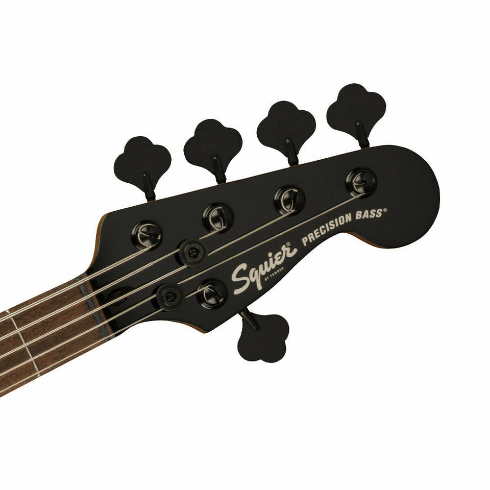 Squier Contemporary Active Precision Bass PH V, Laurel Fingerboard, Silver Anodized Pickguard, Black