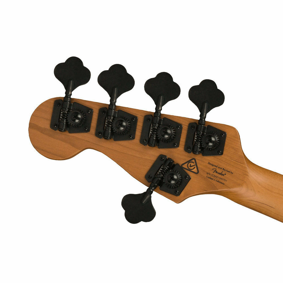 Squier Contemporary Active Precision Bass PH V, Laurel Fingerboard, Silver Anodized Pickguard, Black