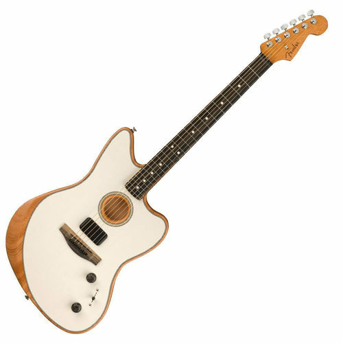American Acoustasonic Jazzmaster - Ebony Fingerboard - Arctic White